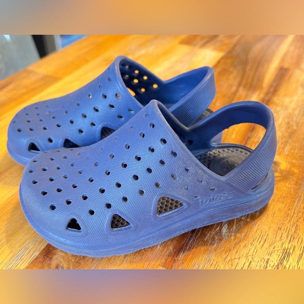 totes Kids Blue Clogs